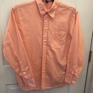 J. Crew Men's Coral Dress Shirt Size Medium. Long sleeved